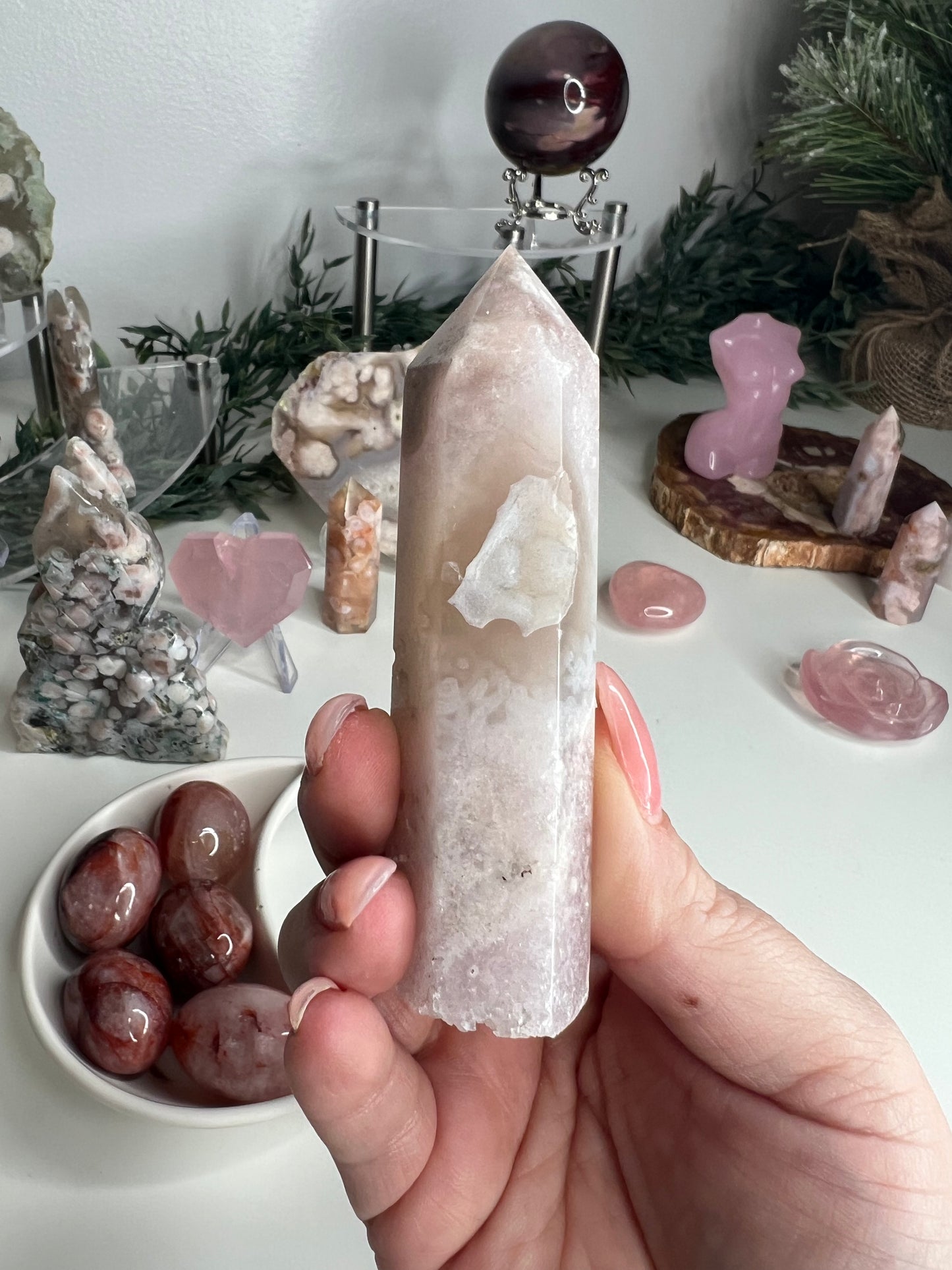 Flower Agate Med Tower