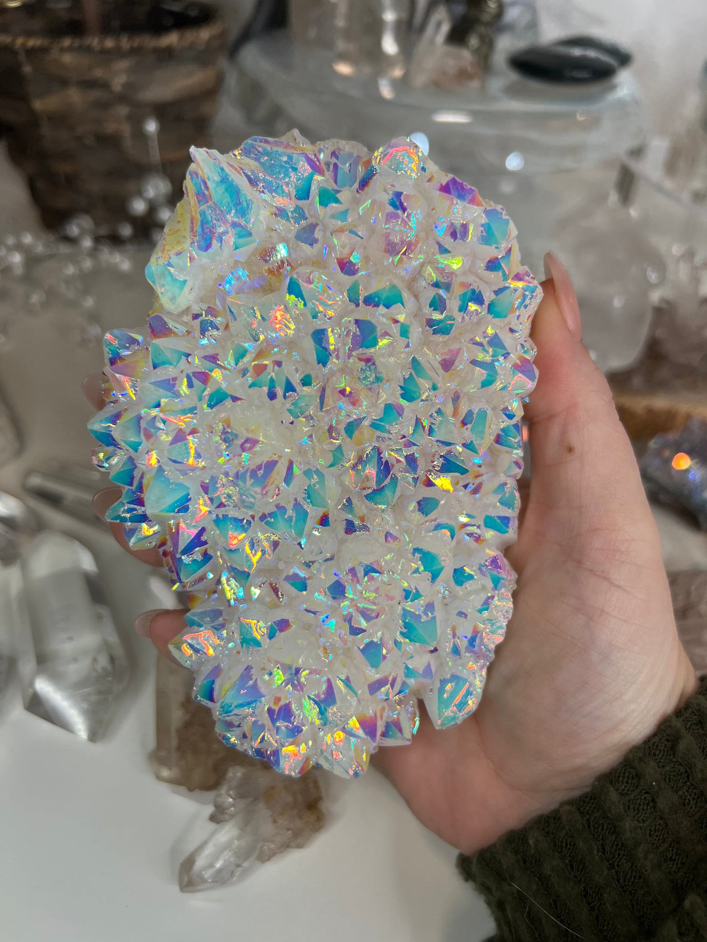 Angel Aura Quartz Cluster