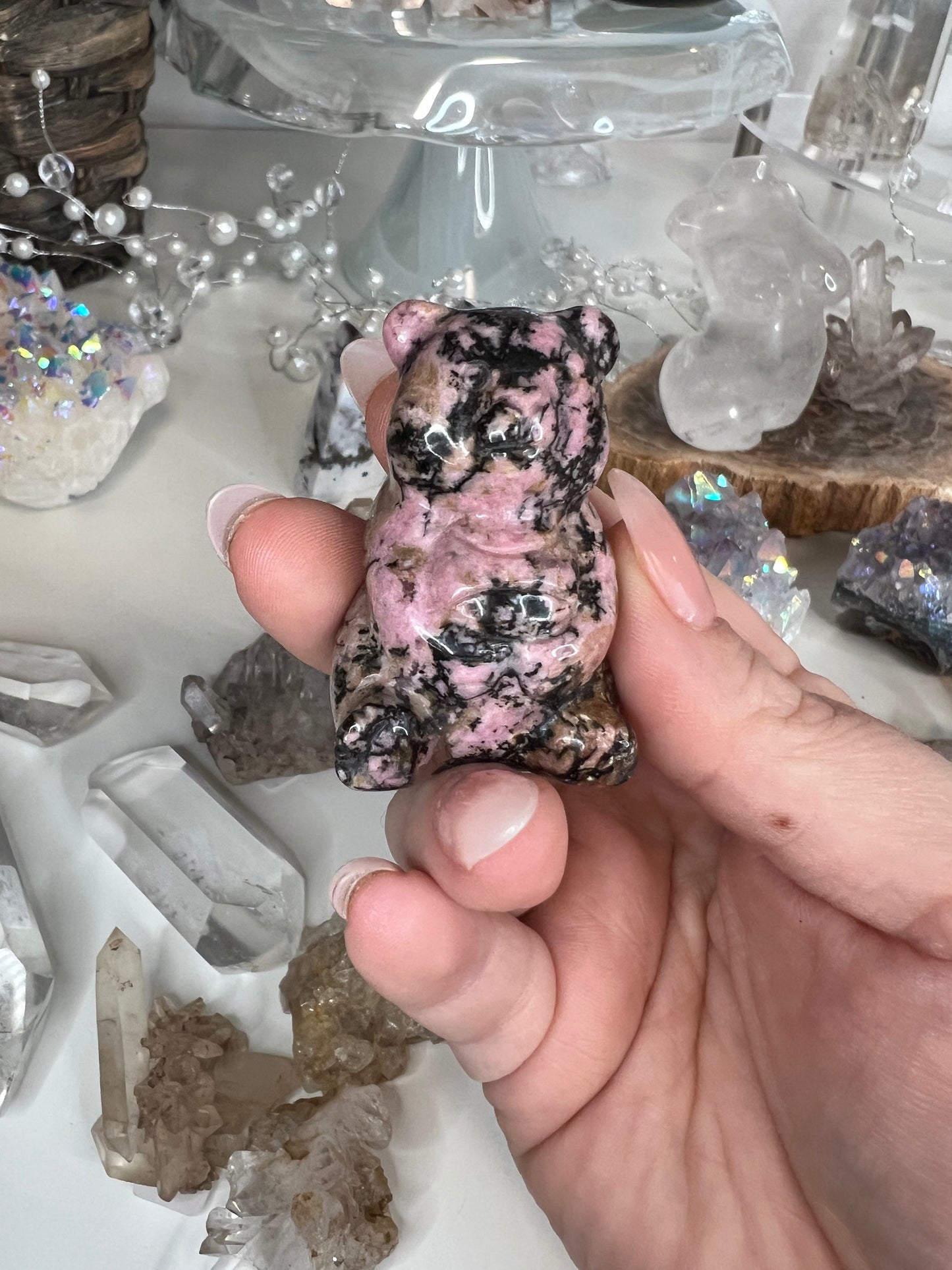 Rhodonite Bear 2"