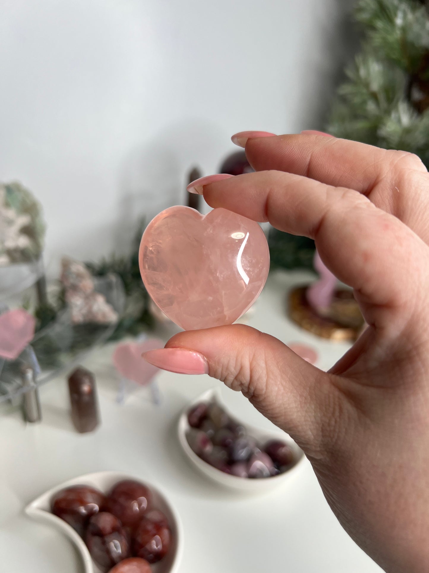 Rose Quartz Heart