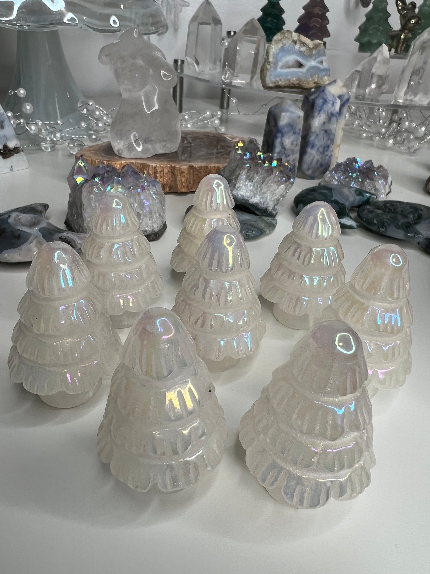 Angel Aura Quartz Christmas Tree 2"