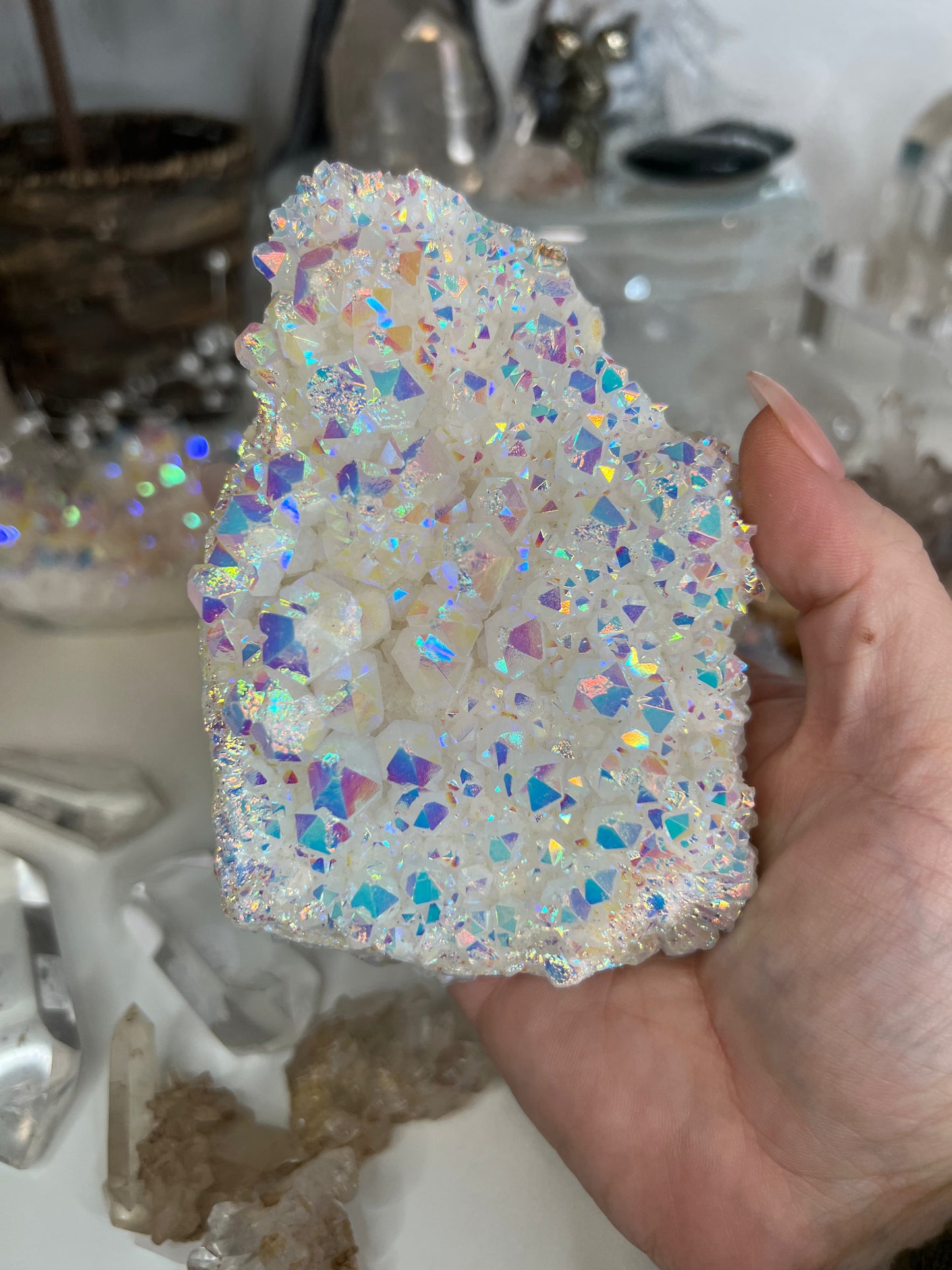 Angel Aura Quartz Cluster