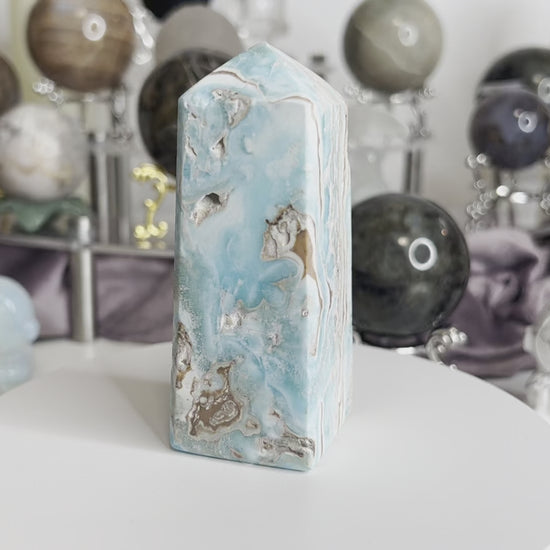 Blue Aragonite Tower