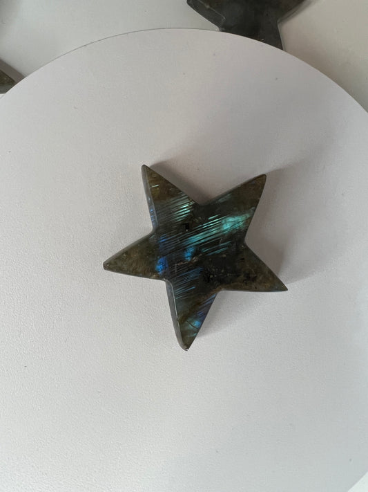 Labadorite Star 2"high 22g #1