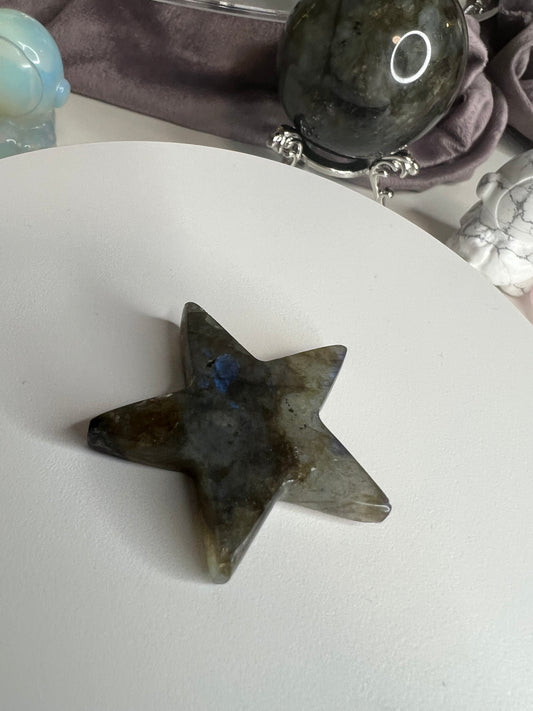 Labadorite Star 2"high 15g #3