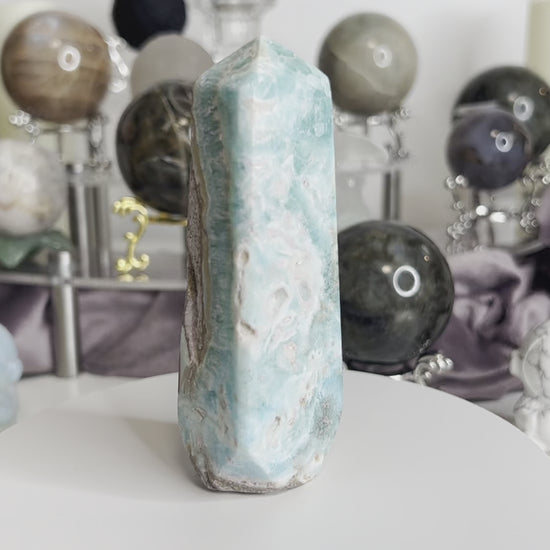 Blue Aragonite Tower