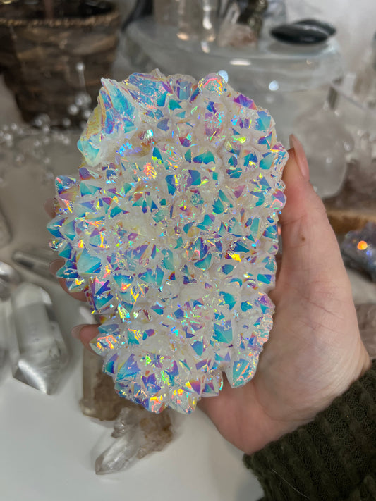 Angel Aura Quartz Cluster