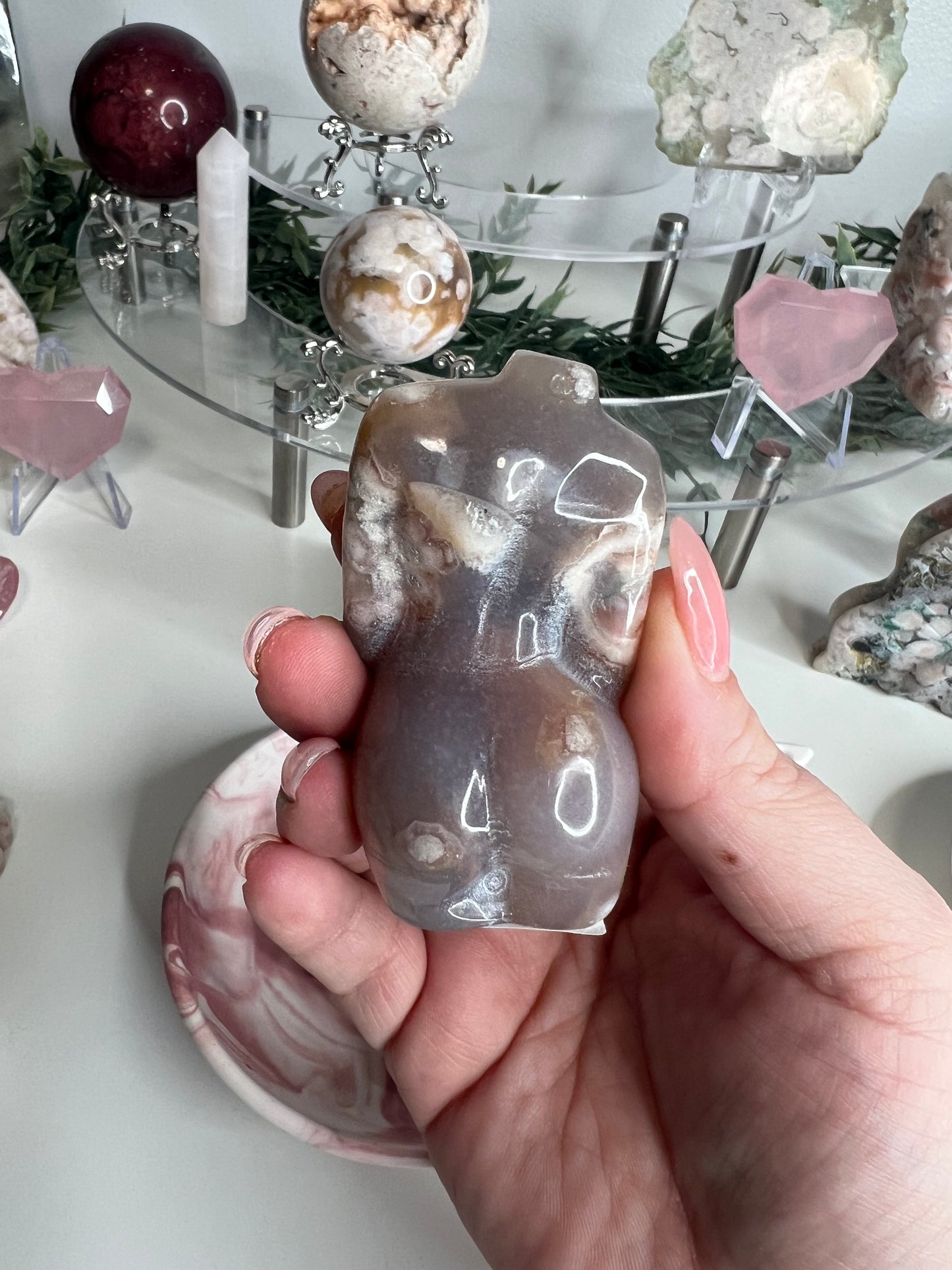 Flower Agate Pregnant Body