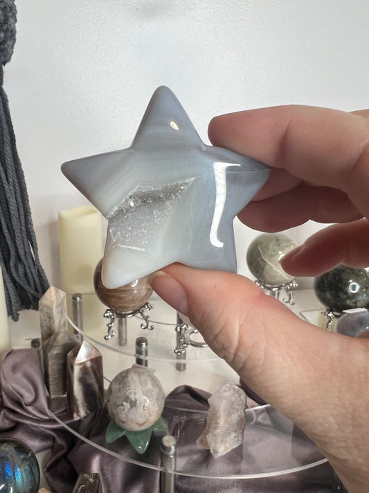 Druzy Agatę Star #4