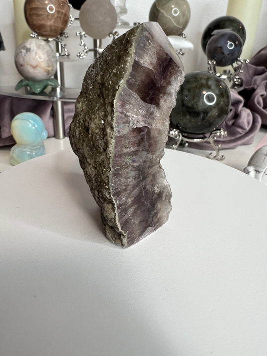 Pyrite with Fluorite Towers #1 166g