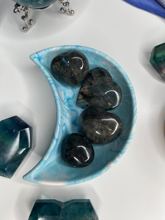 Small Labradorite Hearts Tumble