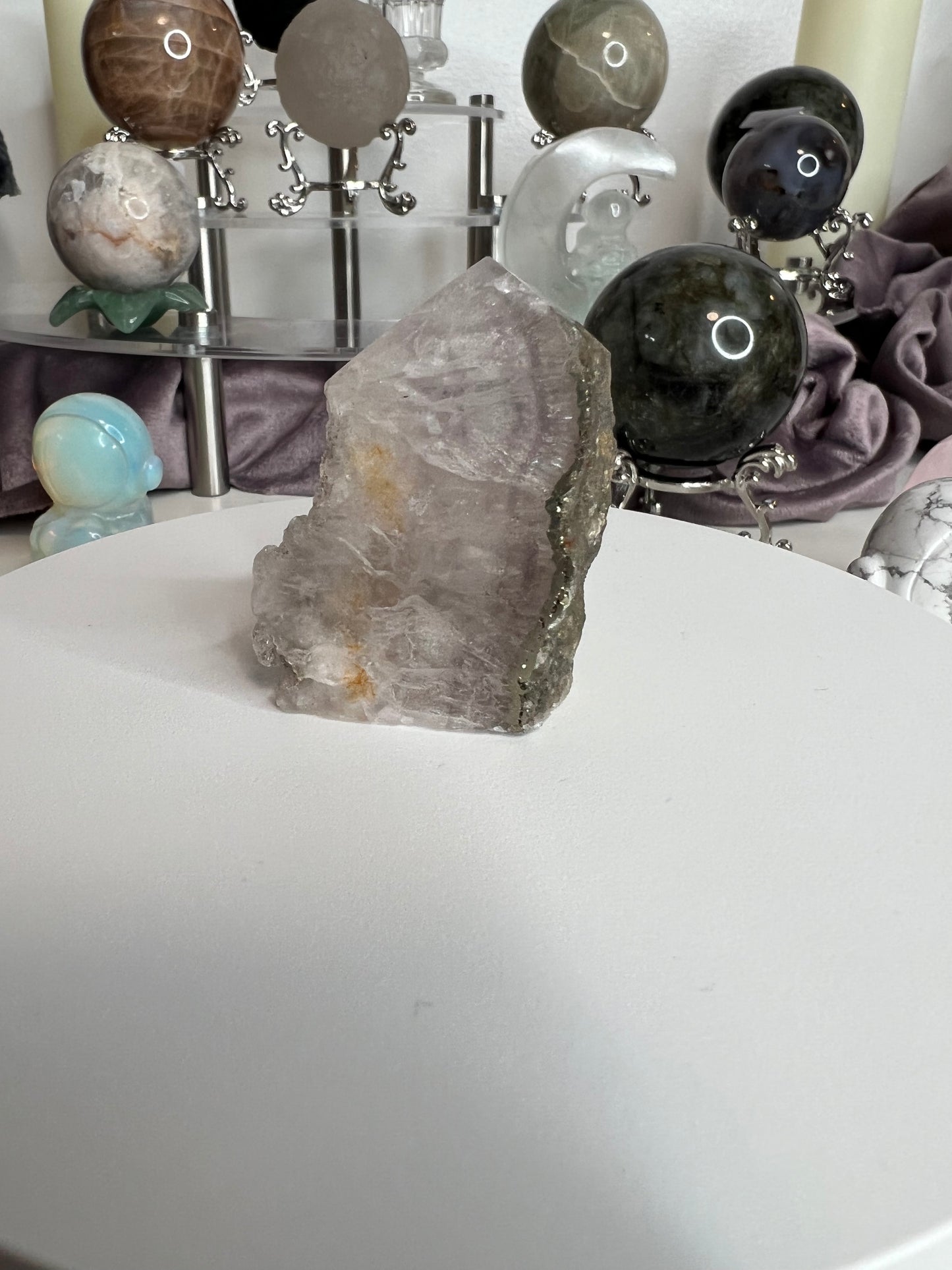 Pyrite with Fluorite Towers #6 96g