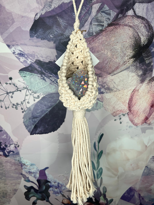 Macrame Crystal Hangers