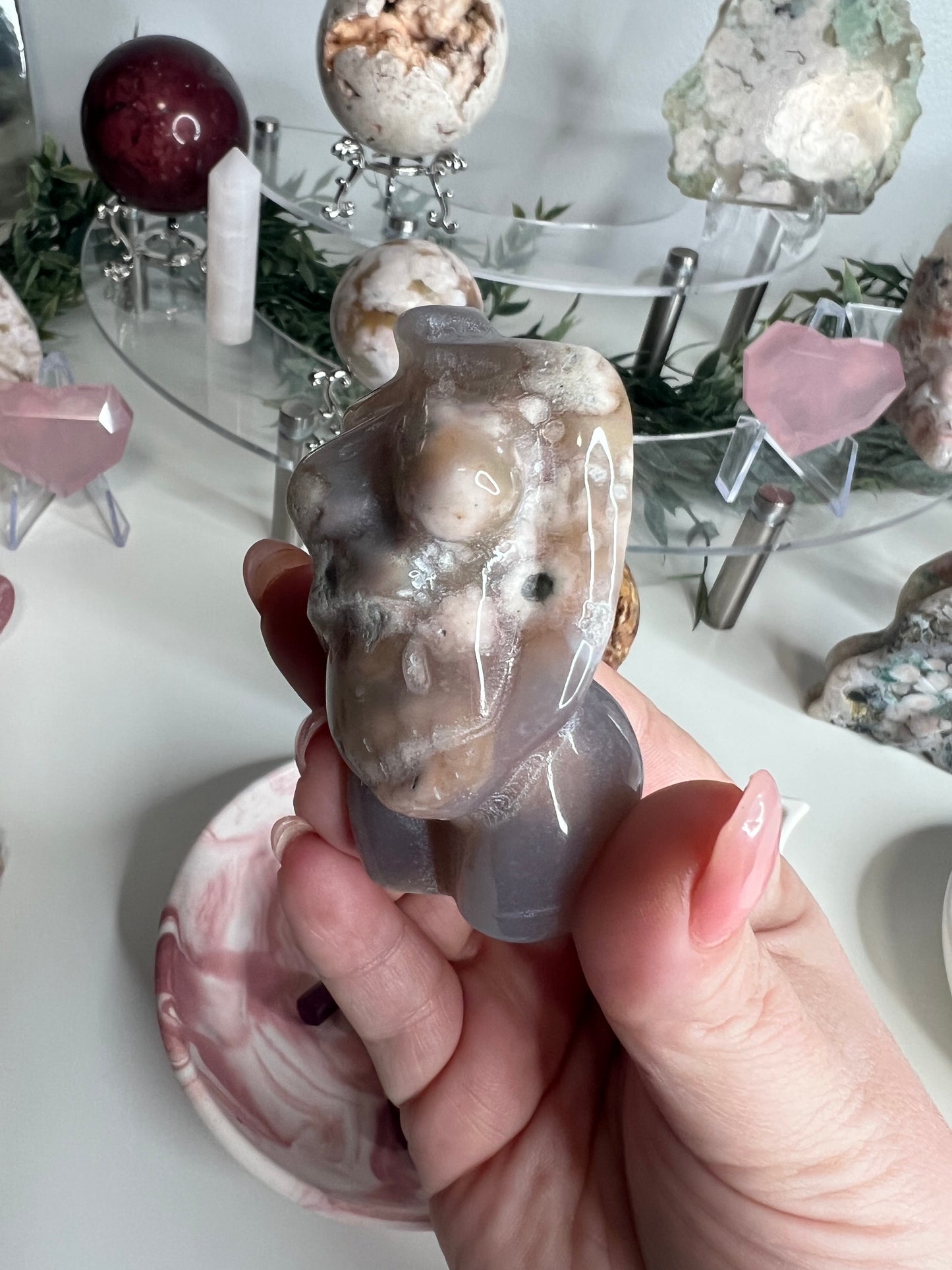 Flower Agate Pregnant Body