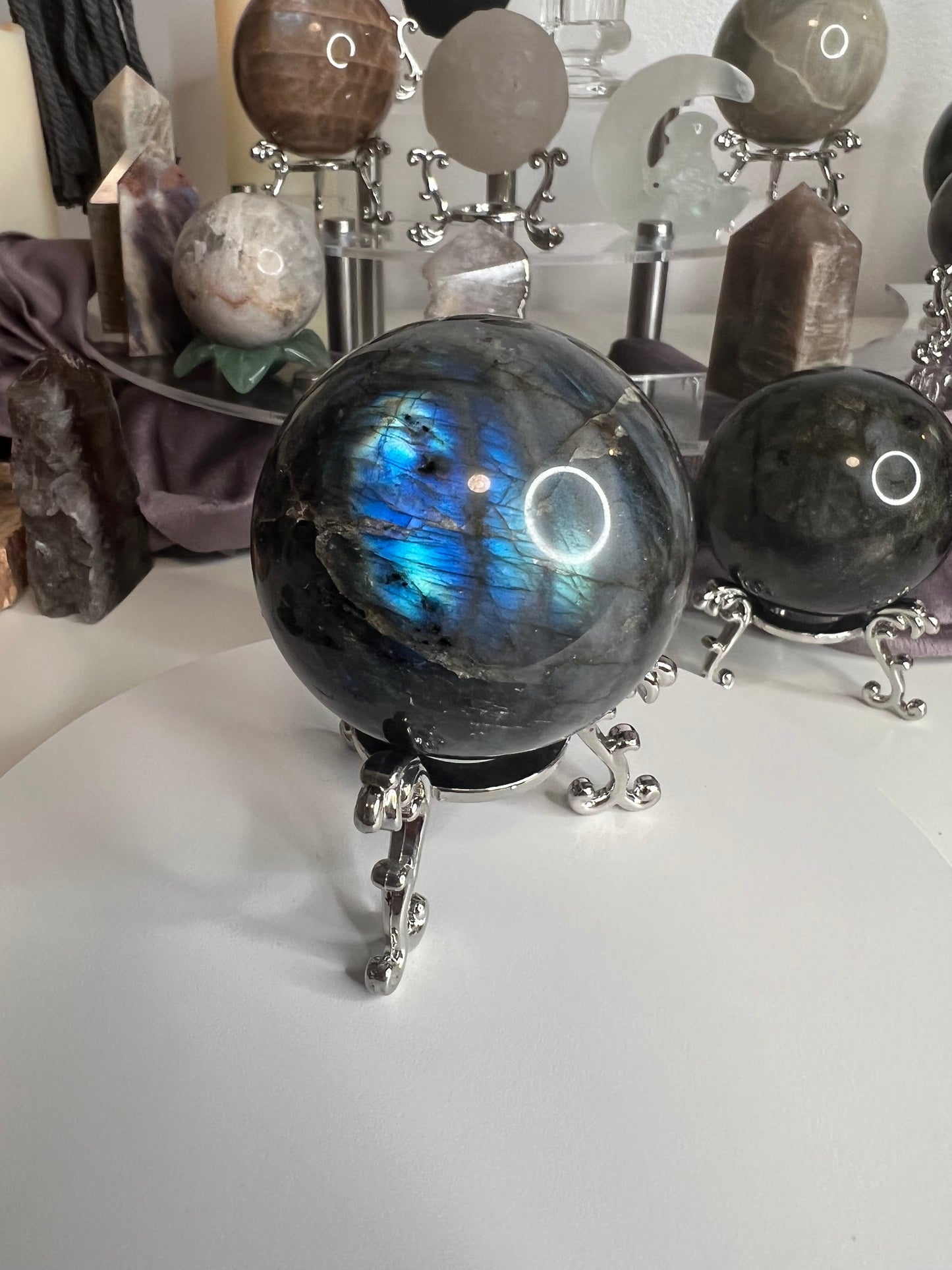 Labradorite Sphere 216g