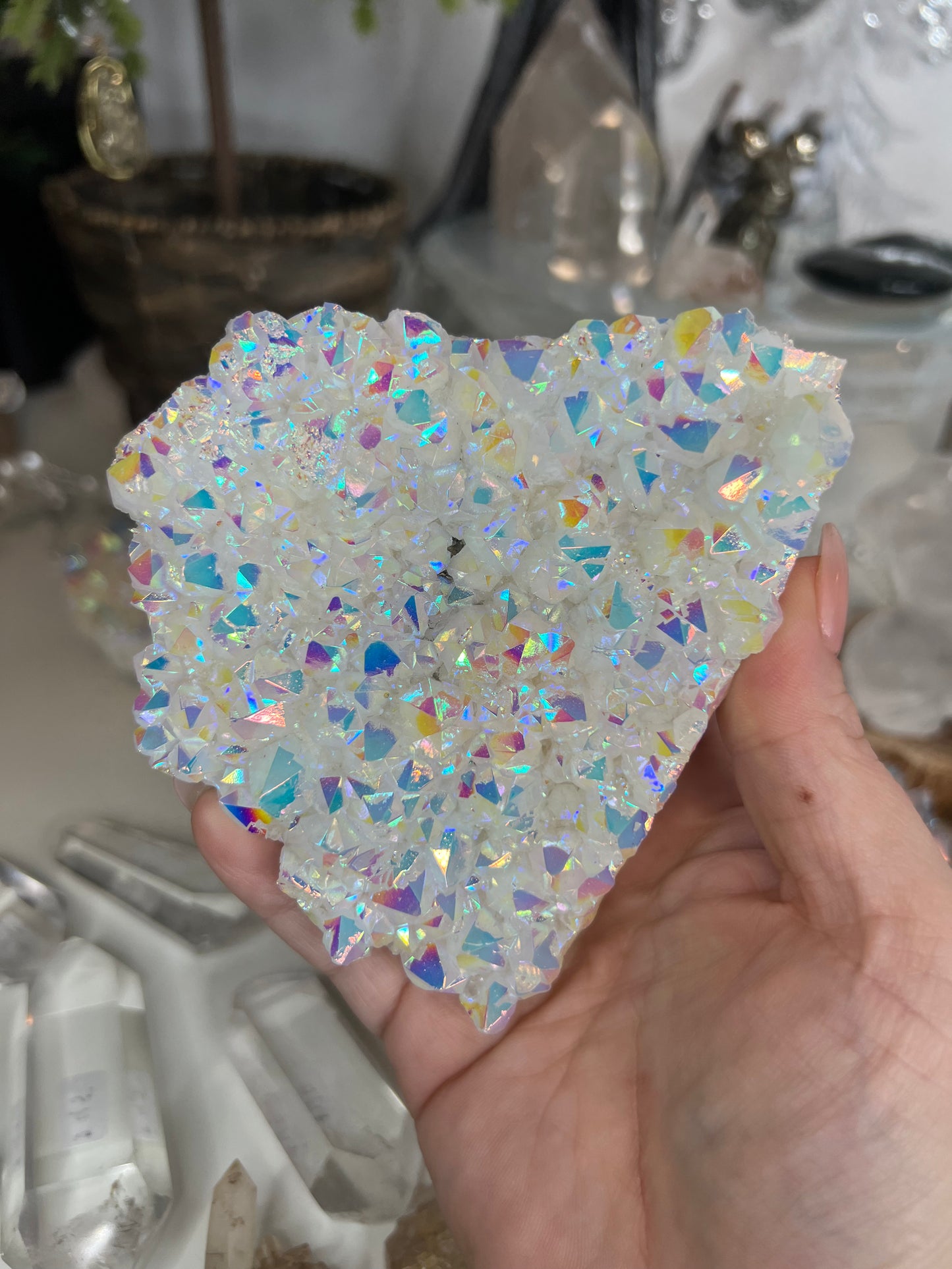 Angel Aura Quartz Cluster