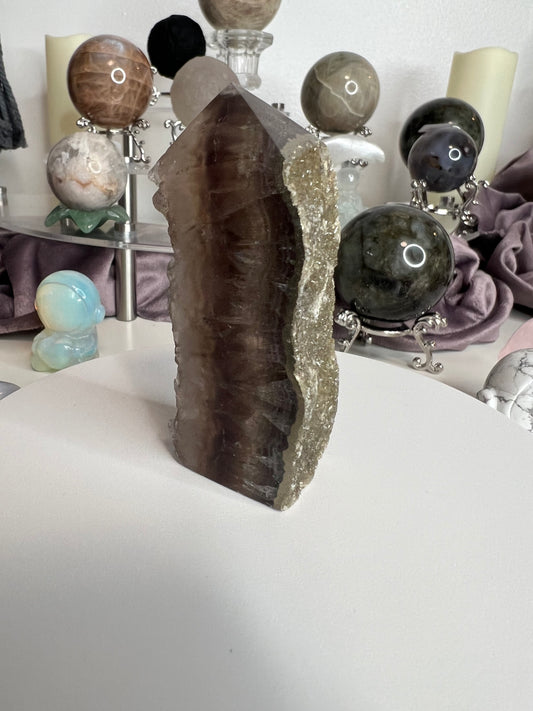 Pyrite with Fluorite Towers #2 148g