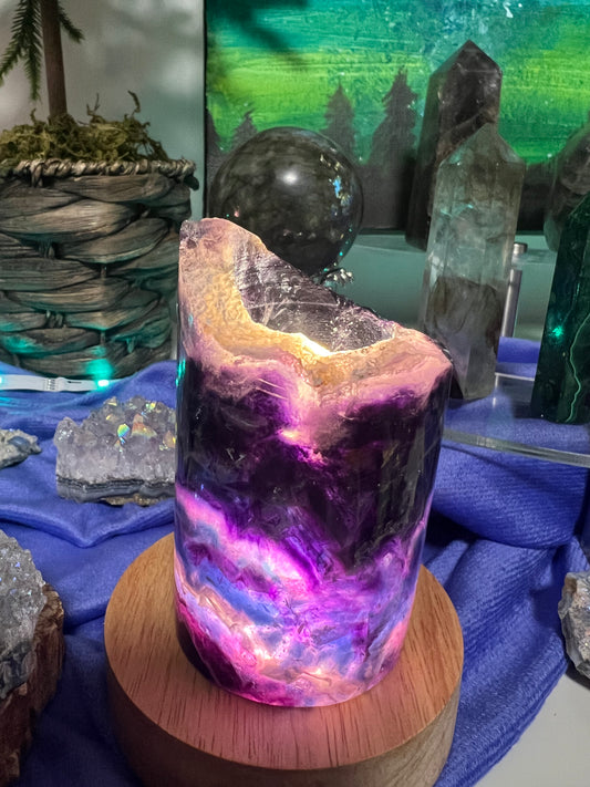 Fluorite Crystal Lamp #2