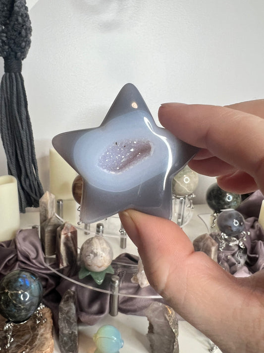 Druzy Agatę Star #5