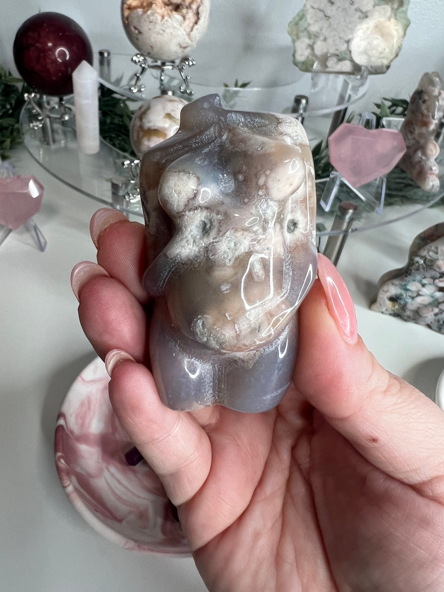 Flower Agate Pregnant Body