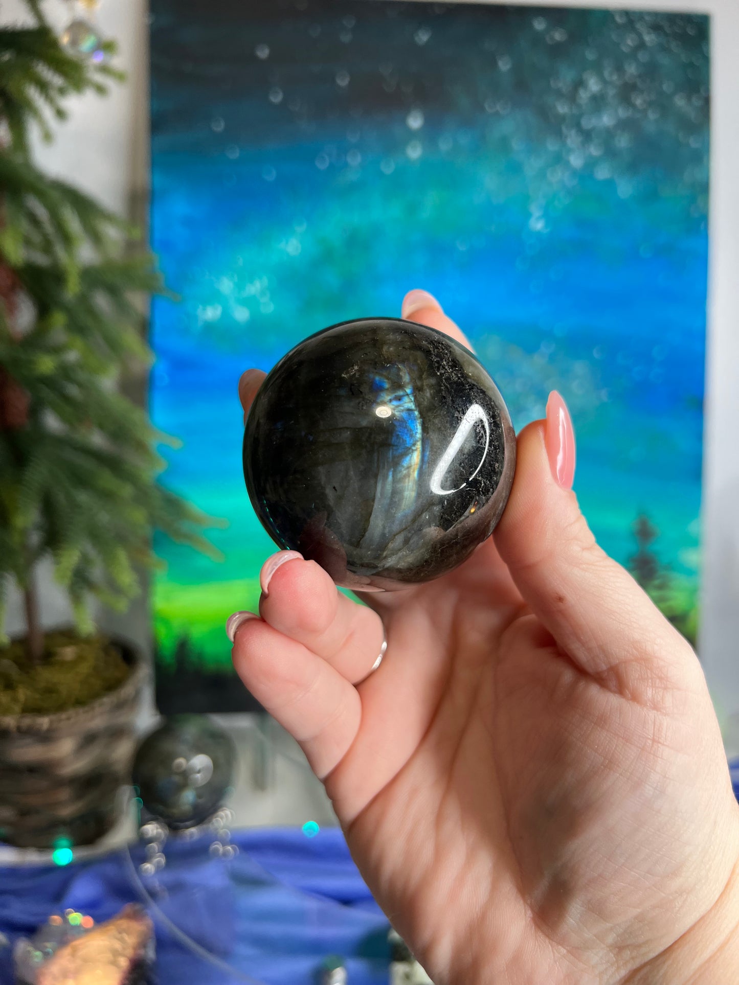 Labradorite Sphere 264g