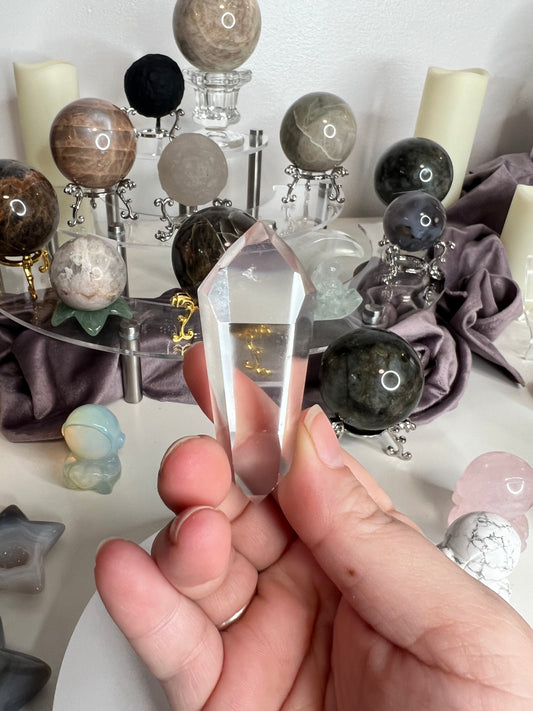 High Quality Double Point Lemurain Quartz