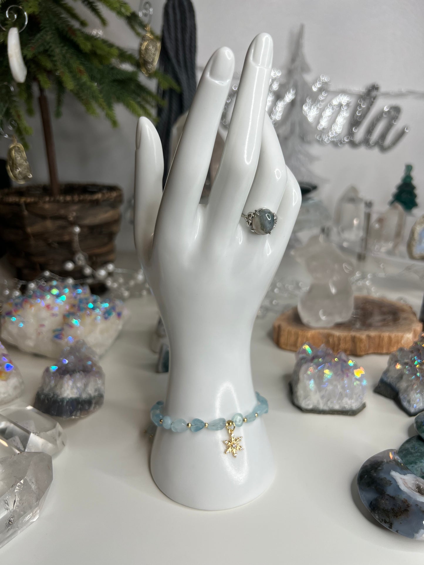 Christmas Bracelet Aquamarine