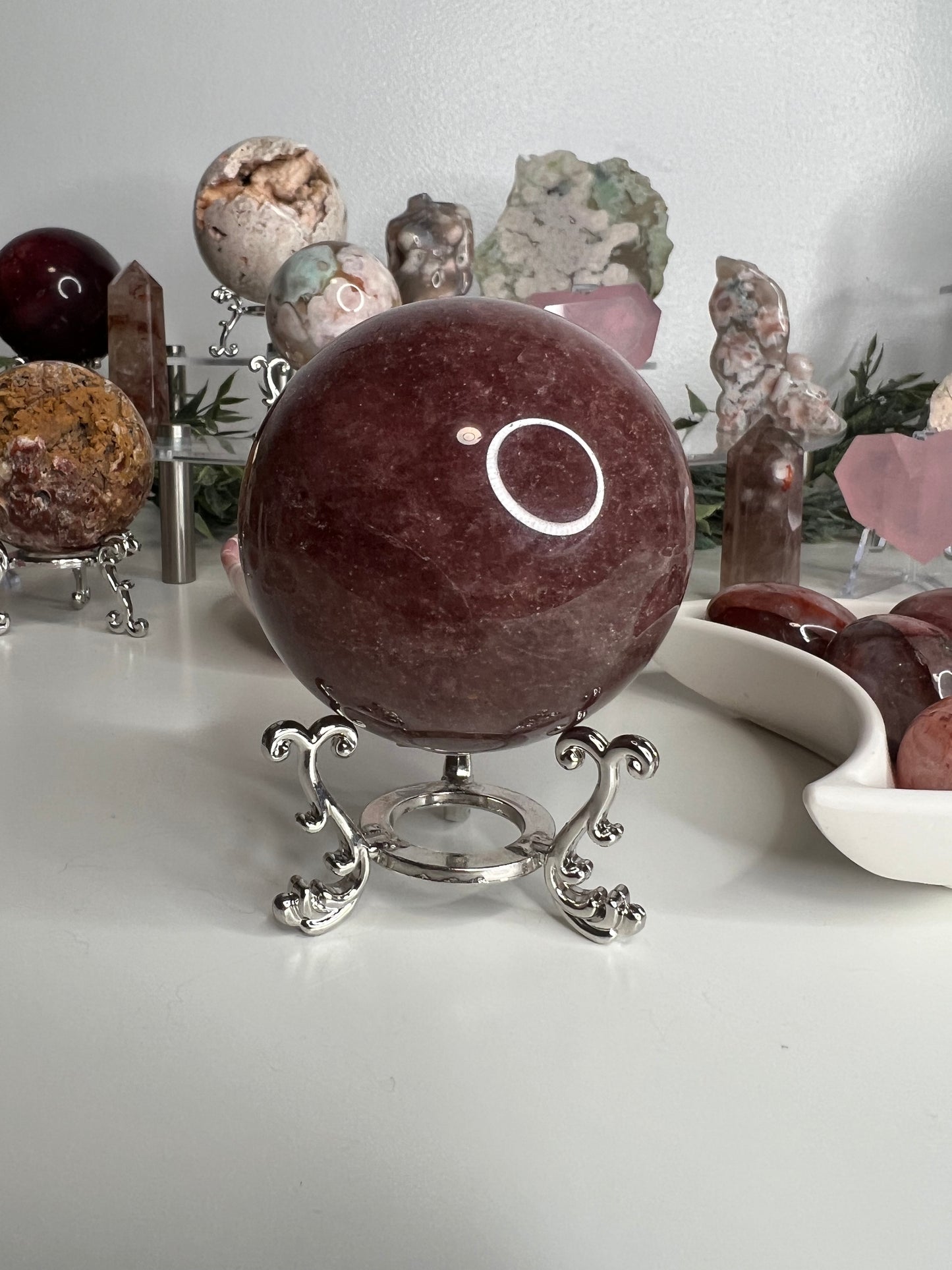 Strawberry Quartz Sphere #1