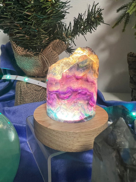 Fluorite Crystal Lamp #1